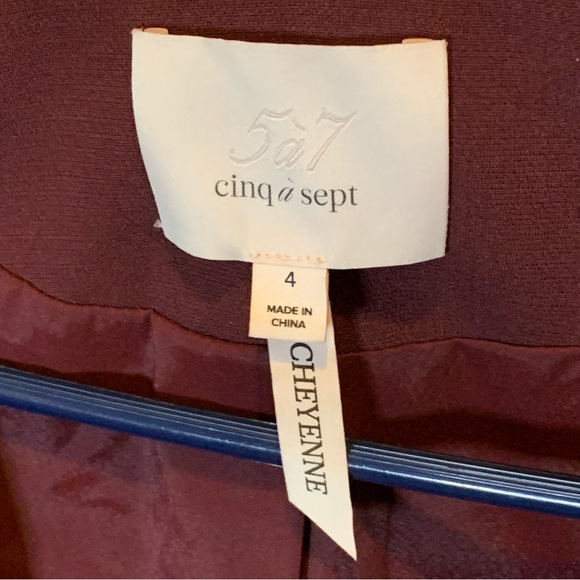 Cinq à Sept Cheyenne Single Breasted Button Encrusted Blazer 4 Retail $695.00 - Picture 12 of 16